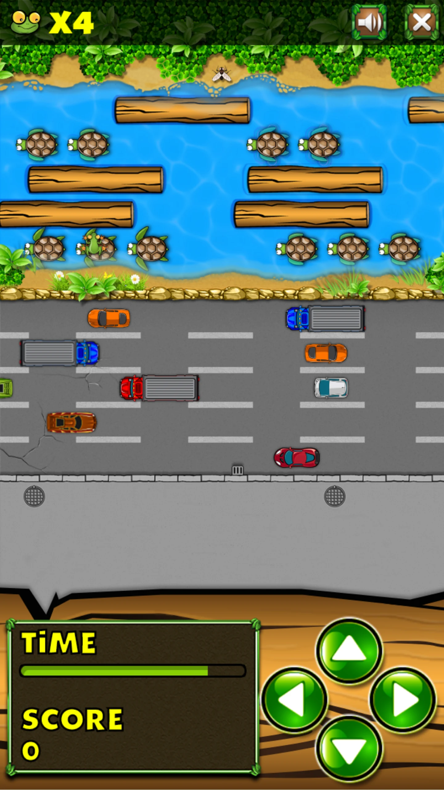 Jumpy Frog - Road Cross screenshot