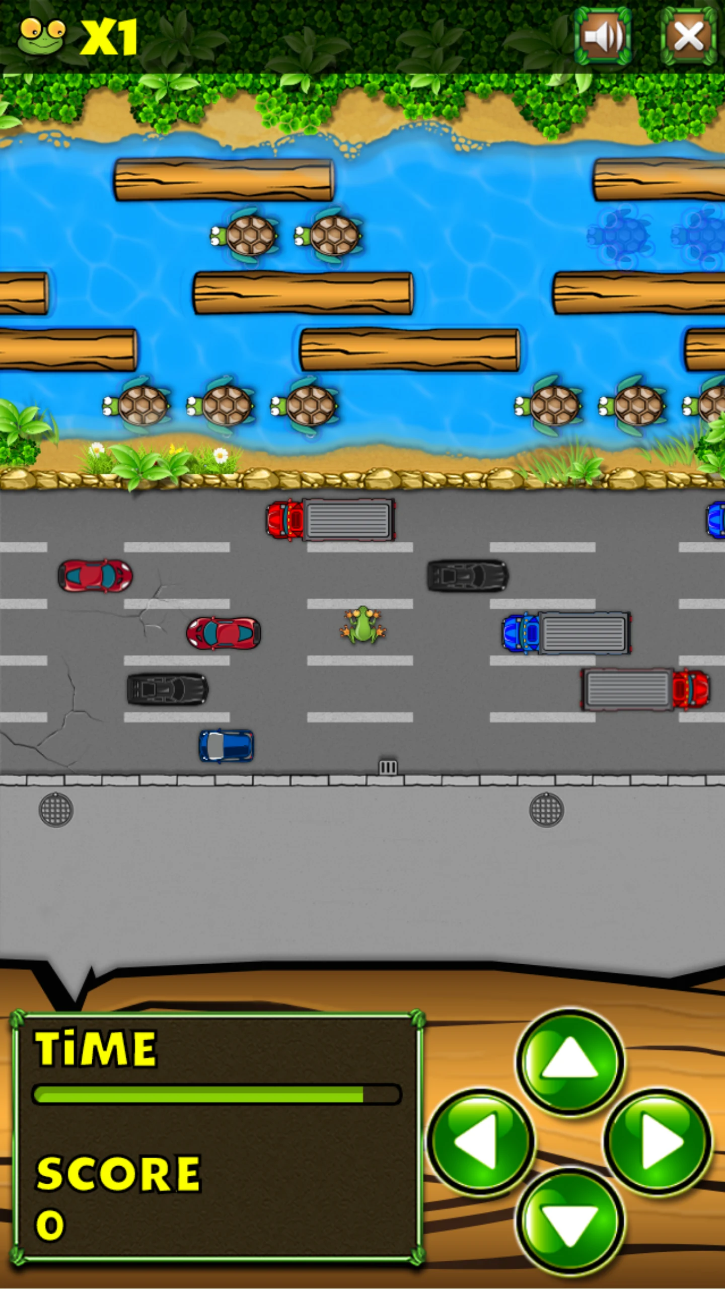 Jumpy Frog - Road Cross screenshot